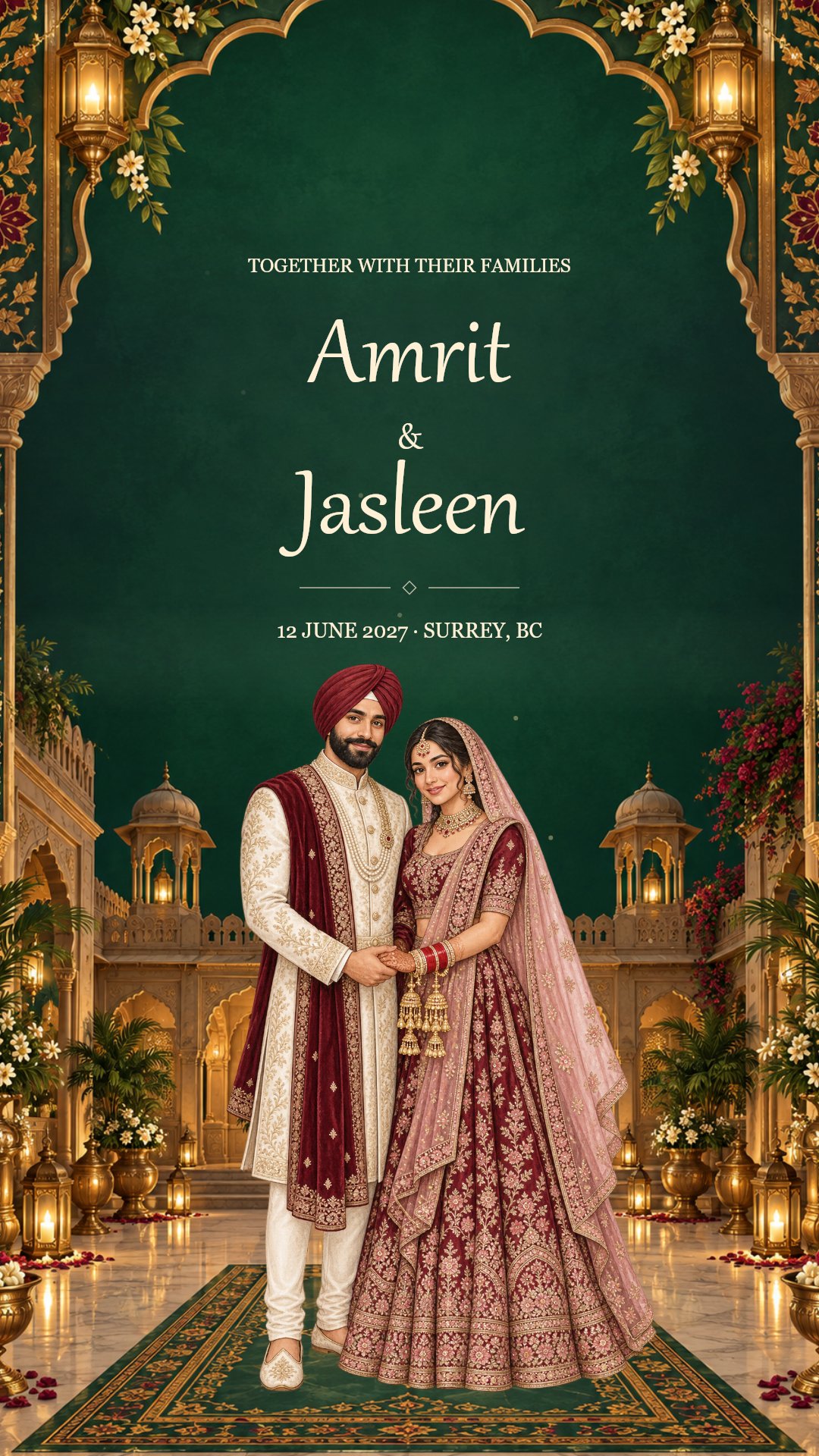 Royal Punjab invitation sample